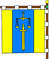 Флаг Овруча , принят в 1997г.