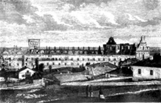 Руїни колегіуму святого Лайоли в м.Острог після пожеж 1809-20 років