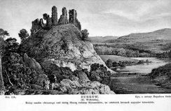 Руїни Губківського замку (малюнок з натури Н.Орди)